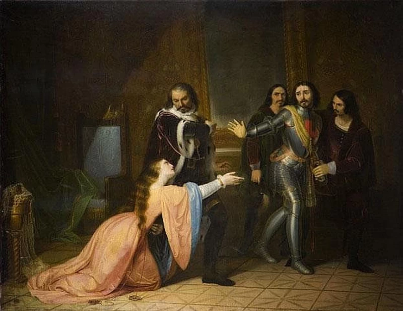 La partenza del principe per le crociate